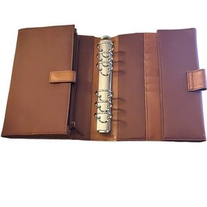 Piquadro Leather/Nylon Agenda Planner Organizer